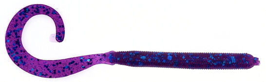 Zoom Curly Tail Worm_Electric Blue