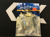 Buckeye select Spinnerbait 3/4oz green gizzard double willow g/n