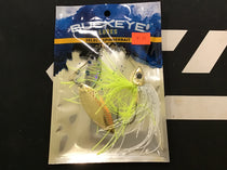 Buckeye select Spinnerbait 3/4oz white chartreuse double willow n/g