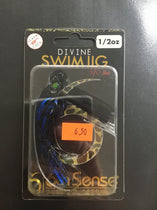 6th Sense Divine Swim Jig 1/2oz black n blue