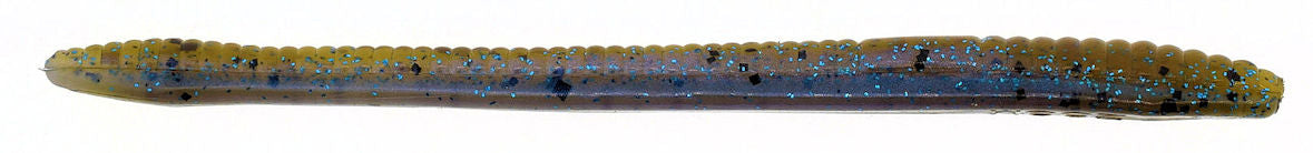 Zoom Finesse Worm_Green Pumpkin Blue Flash