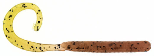 Zoom Curly Tail Worm_Pumpkin Chartreuse Tail