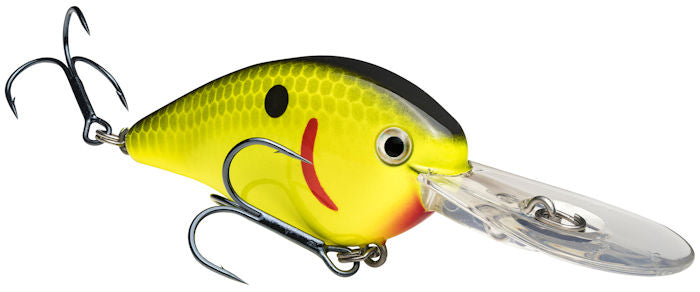 Strike King KVD 1.5 Flat Side Black Back Chartreuse